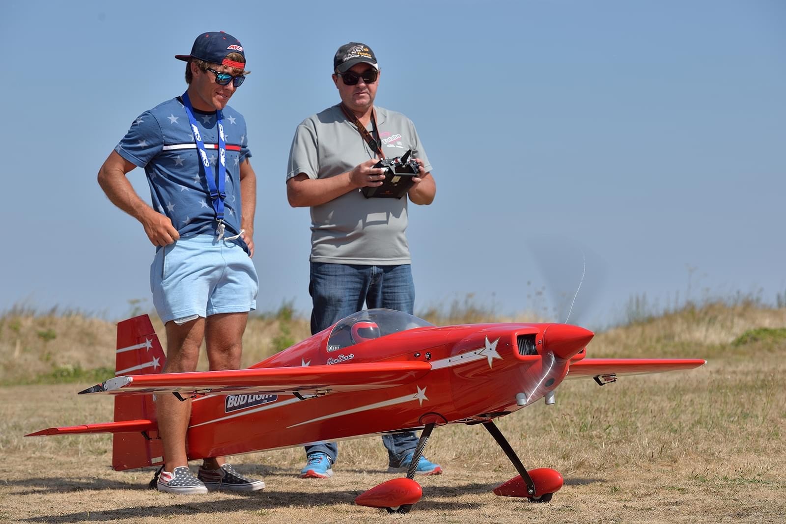 Christophe aux commandes de l'avion VGM de Jase