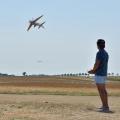 Jase aux commandes de l'avion de Christophe
